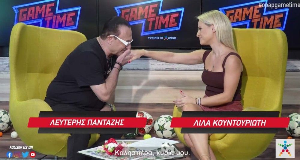 Απολαυστικός Λευτέρης Πανταζής στο ΟΠΑΠ Game Time