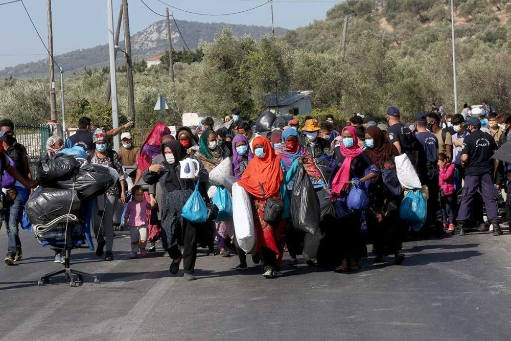 Στο Καρά Τεπέ πρόχειρος καταυλισμός για τους χιλιάδες πρόσφυγες της Μόριας