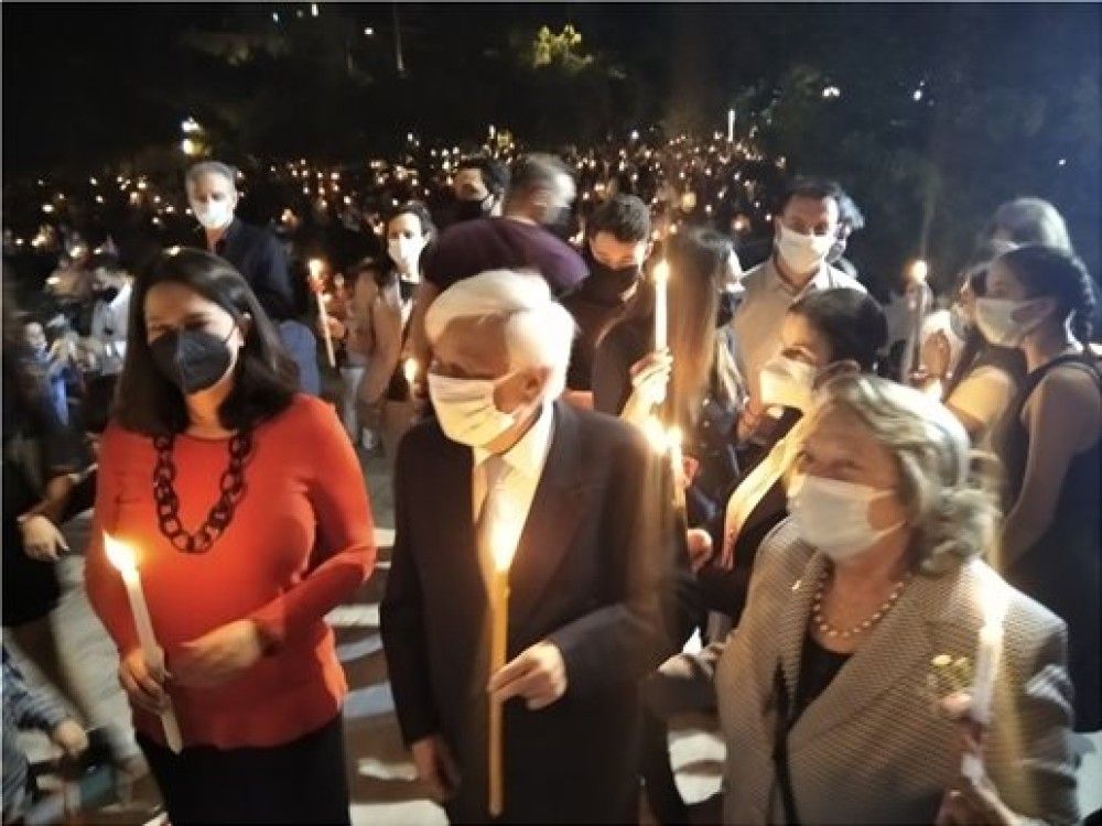 Ανάσταση στο Ψυχικό, στην Αγία Σοφία, για Νίκη Κεραμέως και Προκόπη Παυλόπουλο