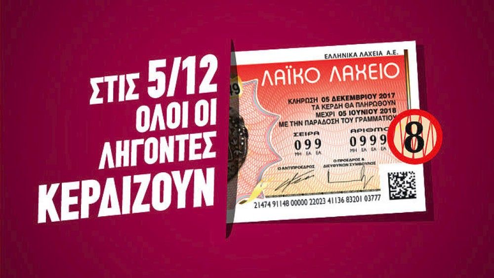 To Λαϊκό Λαχείο μοίρασε 1.171.270 ευρώ τον Απρίλιο