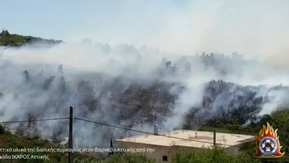 Βίντεο από τη φωτιά στον Βαρνάβα-57 πυρκαγιές σ&#8217; ένα 24ωρο