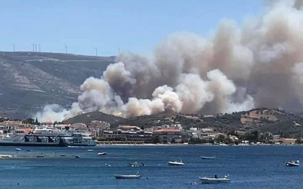 Υπό έλεγχο η πυρκαγιά στα Στύρα Ευβοίας