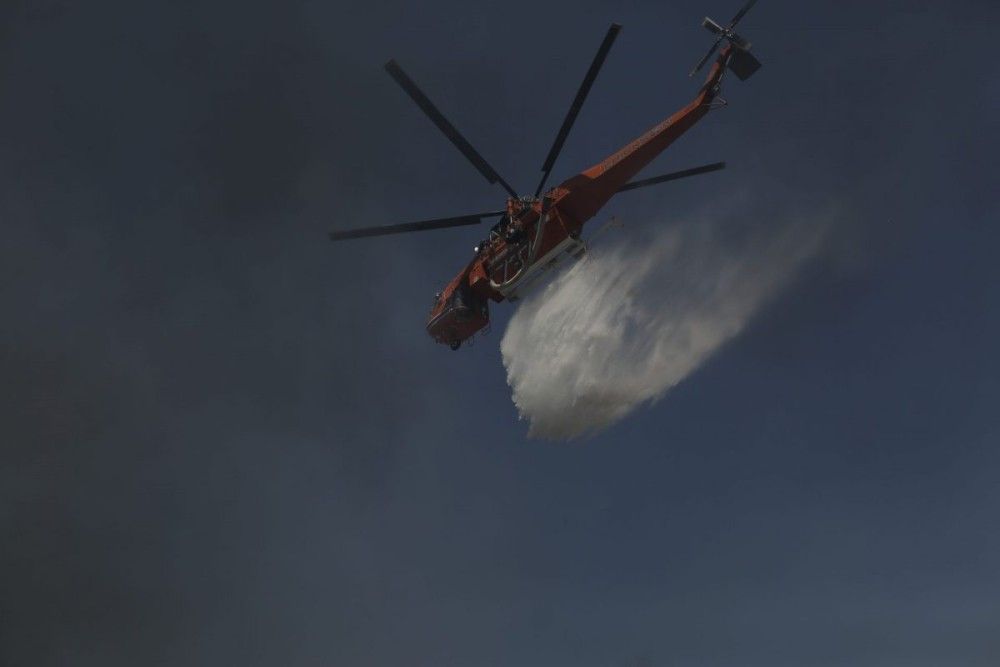 Μεγαλόπολη: Απετράπει επέκταση της φωτιάς, καλύτερη η κατάσταση