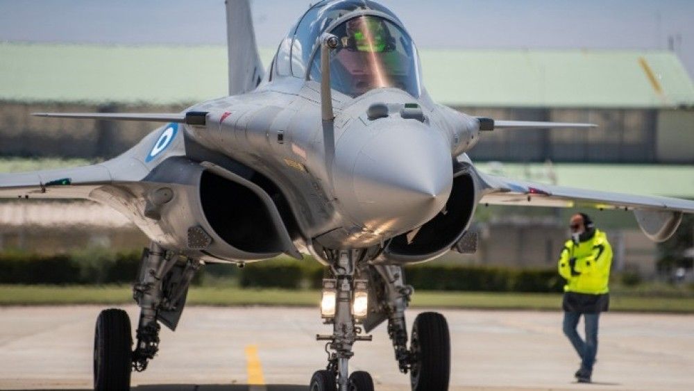 Athens Flying Week: Πρώτη πτήση επίδειξης των Rafale στην Τανάγρα