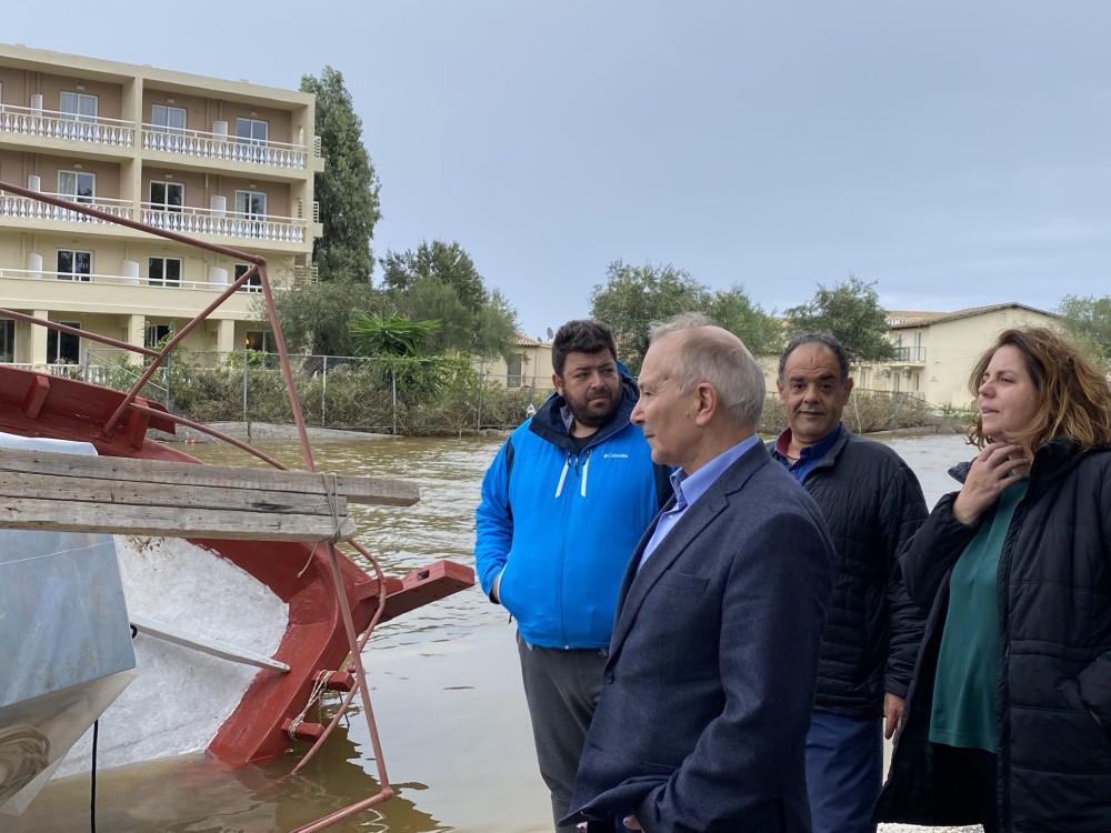 Επίσκεψη Στ. Γκίκα στις πληγείσες Περιοχές της Π.Ε. Κέρκυρας