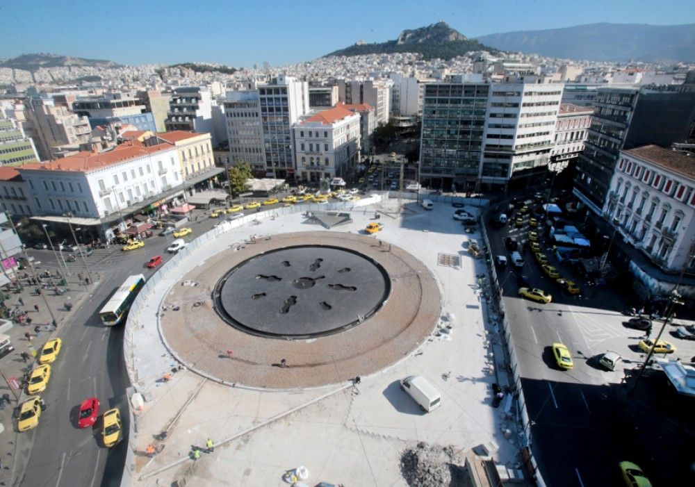 Η νέα πλατεία Ομονοίας ξανά με σιντριβάνι (pics)