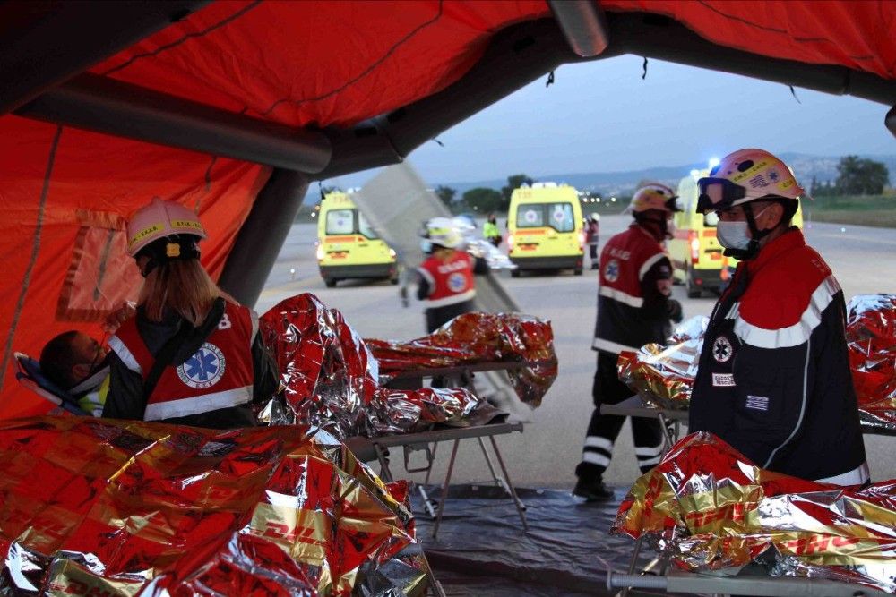 Ευρείας κλίμακας άσκηση ετοιμότητας στο αεροδρόμιο Θεσσαλονίκης (vid, pics)