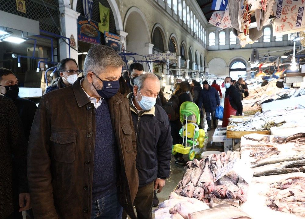 Επίσκεψη Πατούλη στη Βαρβάκειο