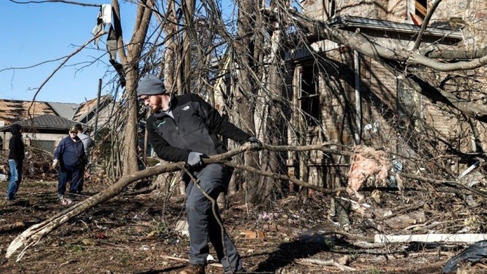 ΗΠΑ: Τουλάχιστον 64 οι επιβεβαιωμένοι νεκροί από τους ανεμοστρόβιλους στην πολιτεία του Κεντάκι