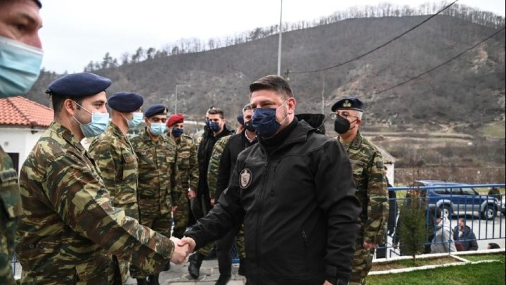 Τα μέτρα επιτήρησης των συνόρων μας επιθεώρησε ο Χαρδαλιάς