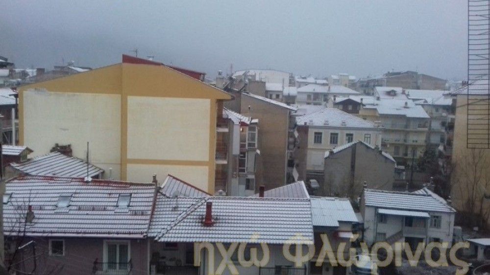 Στα λευκά η Φλώρινα (pics &#038; vids)