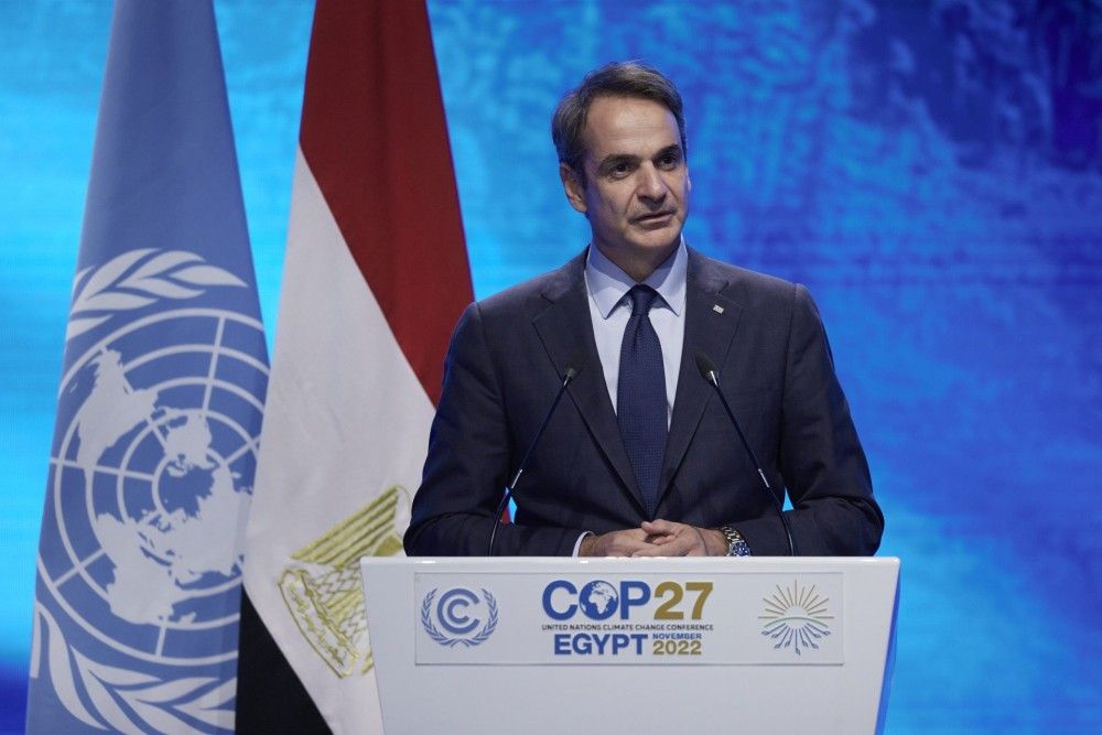 Μητσοτάκης στην COP27: Θέλουμε να γίνουμε καθαρός εξαγωγέας ηλεκτρικής ενέργειας στην υπόλοιπη Ευρώπη