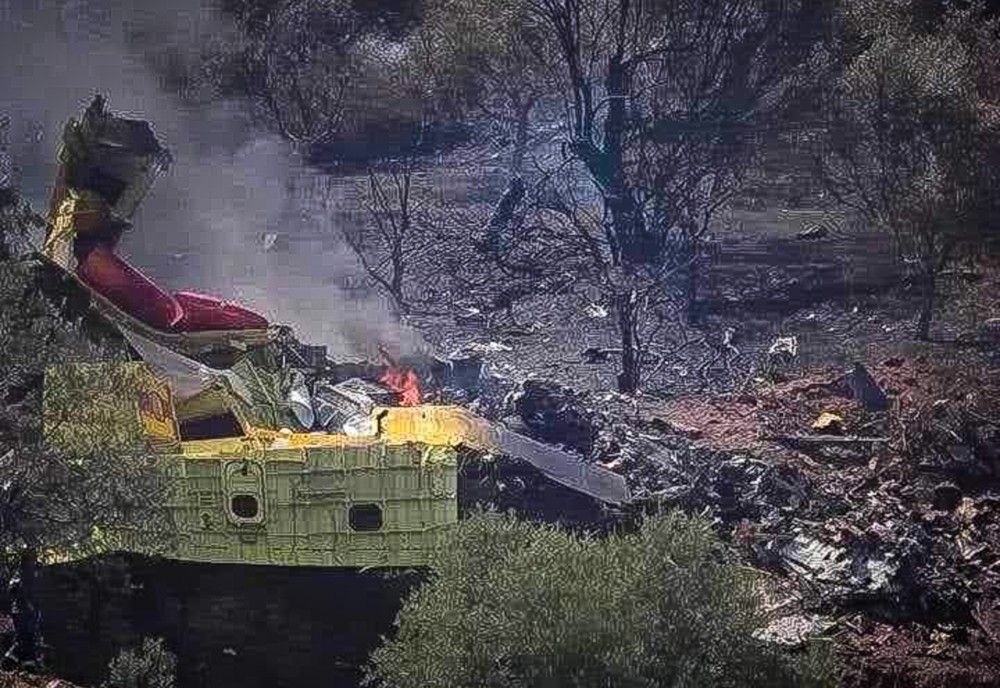 Συντριβή Canadair στην Κάρυστο: νεκροί οι δύο πιλότοι - Τριήμερο πένθος στις Ένοπλες Δυνάμεις