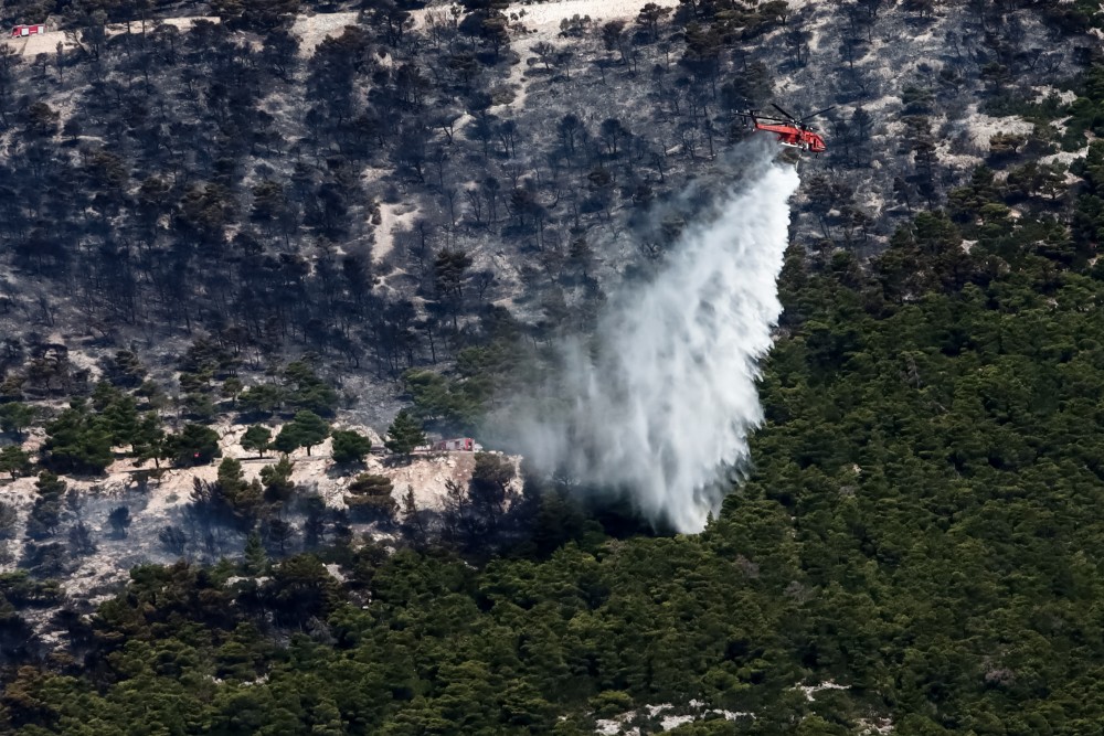 Μεγάλη φωτιά κοντά στον Πύργο Ηλείας- Εντολή εκκένωσης σε 2 χωριά