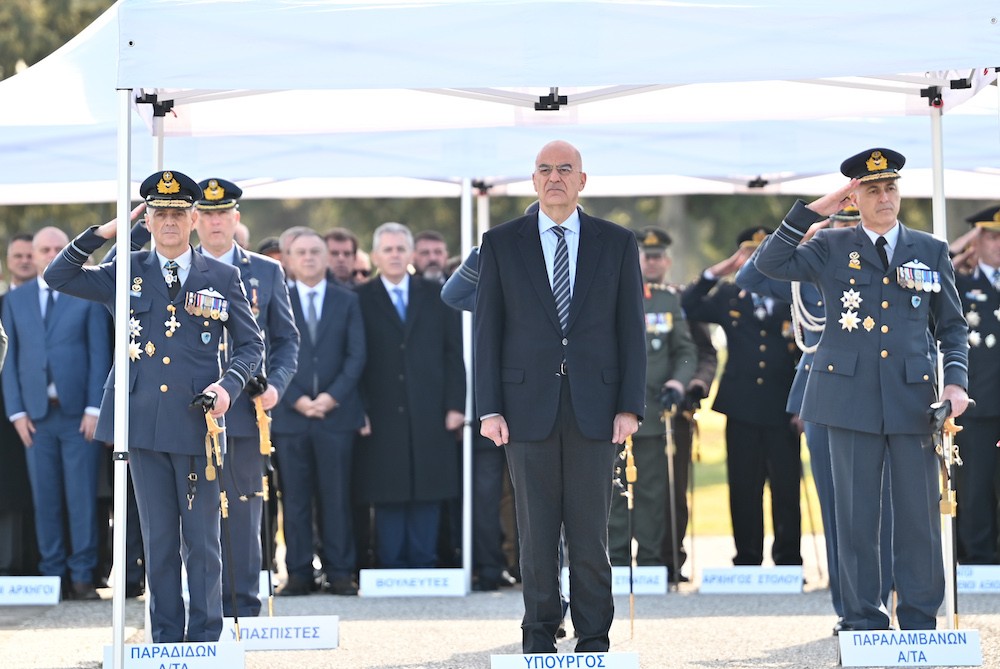 Λάρισα: παρουσία Δένδια η τελετή παράδοσης-παραλαβής καθηκόντων αρχηγού Τακτικής Αεροπορίας