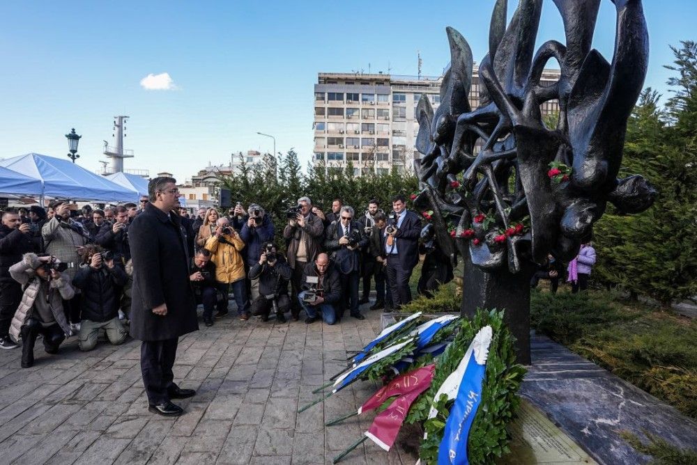 Ο Απόστολος Τζιτζικώστας στις εκδηλώσεις Μνήμης του Ολοκαυτώματος