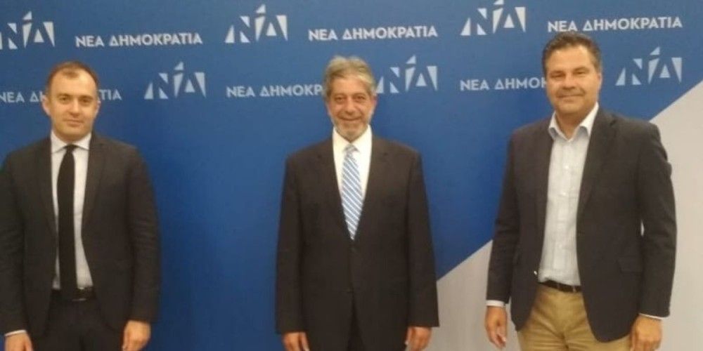 Επίσκεψη στα γραφεία της ΝΔ του επικεφαλής της διπλωματικής αποστολής της Παλαιστίνης στην Ελλάδα