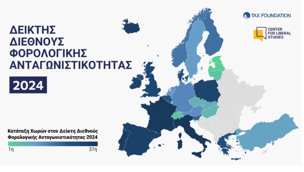 ΟΟΣΑ: 27η η Ελλάδα από τις 38 χώρες  στον Δείκτη Διεθνούς Φορολογικής Ανταγωνιστικότητας