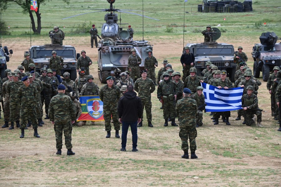 Ερκείος Ζευς: Ο Νίκος Χαρδαλιάς σε άσκηση εθνοφυλάκων στην Κομοτηνή