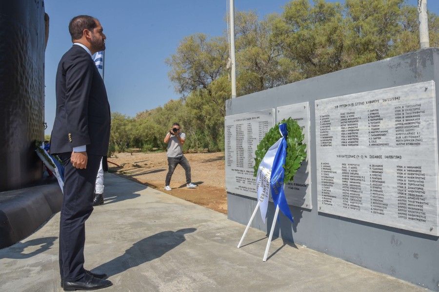 Παρουσία του υφυπουργού Εθνικής Άμυνας Ιωάννη Κεφαλογιάννη το μνημόσυνο Πεσόντων Υποβρυχίων