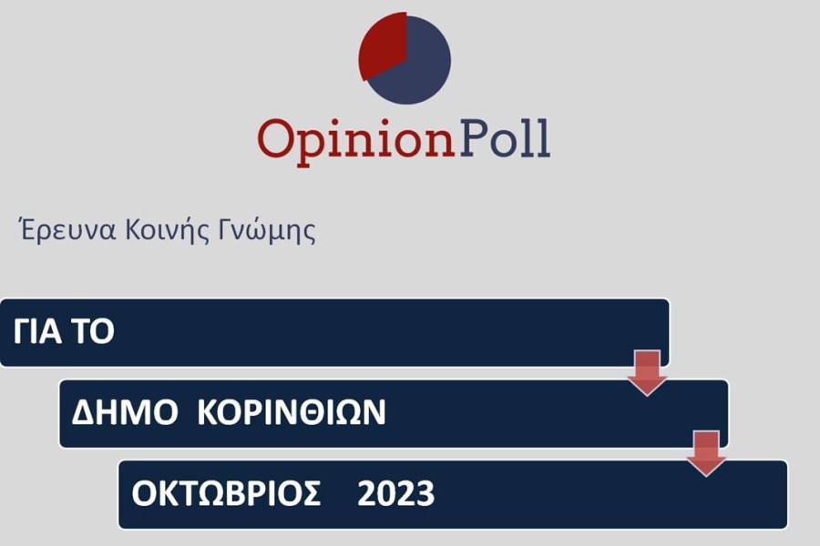 Αυτοδιοικητικές εκλογές - Opinion Poll: το 49% στηρίζει επανεκλογή Νανόπουλου στην Κόρινθο