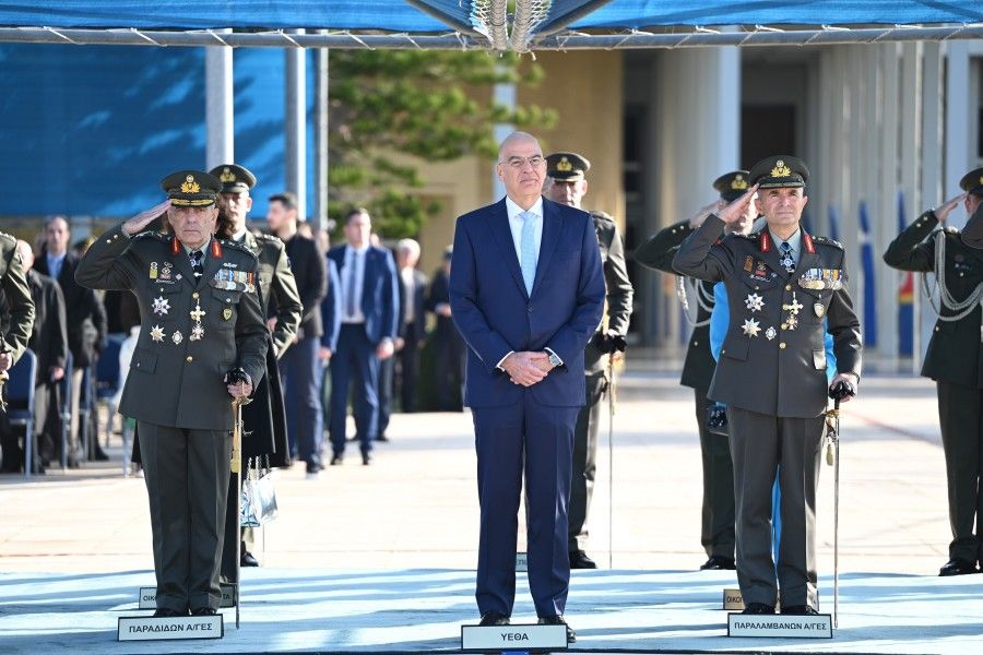 Παρουσία Νίκου Δένδια η τελετή παράδοσης-παραλαβής καθηκόντων αρχηγού ΓΕΣ